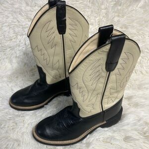 Jama old west youth made in India leather cowboy boots 1605 030 size (12 y).